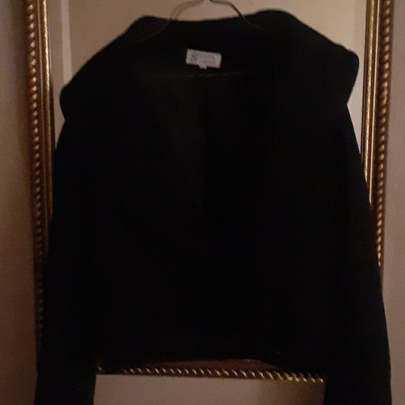 Dark blue wool short jacket blazer - Picture 1 of 5